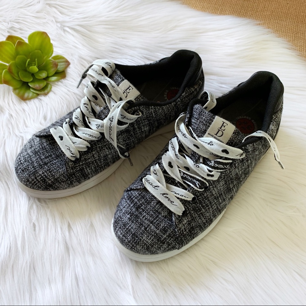 ED by Ellen DeGeneres Tweed Lace Up Sneake…